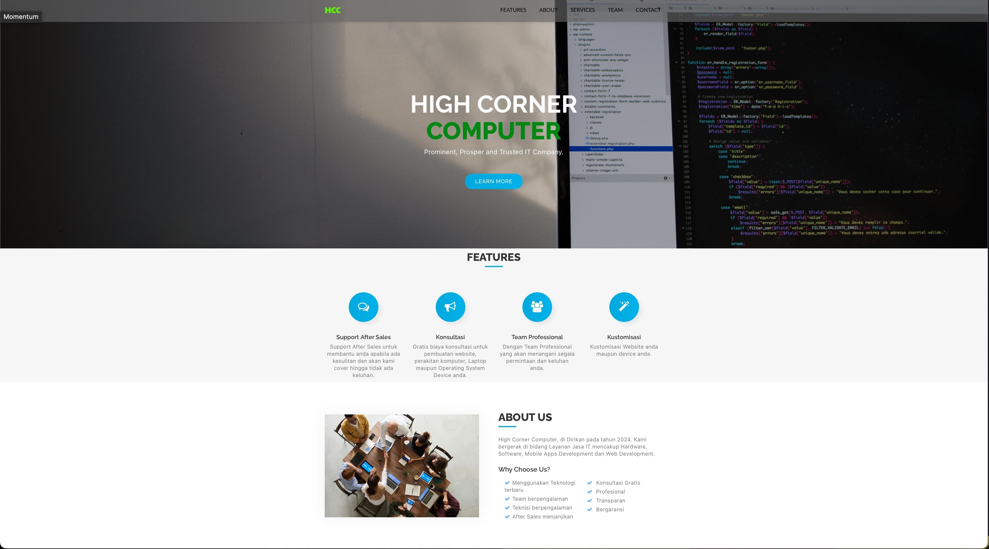 High Corner Computer